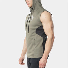 Load image into Gallery viewer, 2019 Summer Men&#39;s brand Tank Top Hoodie Fitness Bodybuilding Muscle Cut Stringer Crossfits Workout Tank Top Activewear Male