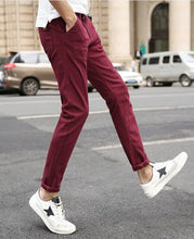 Load image into Gallery viewer, Men&#39;s trousers spring and autumn casual pants sports slimming 2019 new straight tube small leg trousers