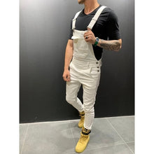 Load image into Gallery viewer, new 2019 Hot style overalls with multiple pockets and straps for men&#39;s casual and slim woven jumpsuit pants