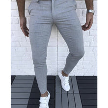 Load image into Gallery viewer, New Men&#39;s Slim Fit Casual Pants Joggers Sweatpants Social Winter Straight Soft Trousers Solid Color Male Elastic Black Clothing