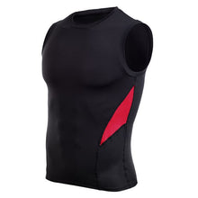 Load image into Gallery viewer, men&#39;s sports tank top gym T-shirt sleeveless tops compression vests running shirt elastic vest slim top exercises activewear man