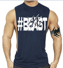 Load image into Gallery viewer, OA  Men&#39;s Beast Activewear Armhole Workout Sleeveless vest Bodybuilding Tank Top Gym Fit