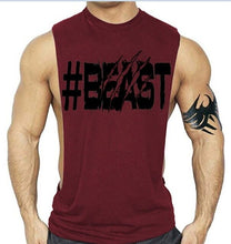 Load image into Gallery viewer, OA  Men&#39;s Beast Activewear Armhole Workout Sleeveless vest Bodybuilding Tank Top Gym Fit